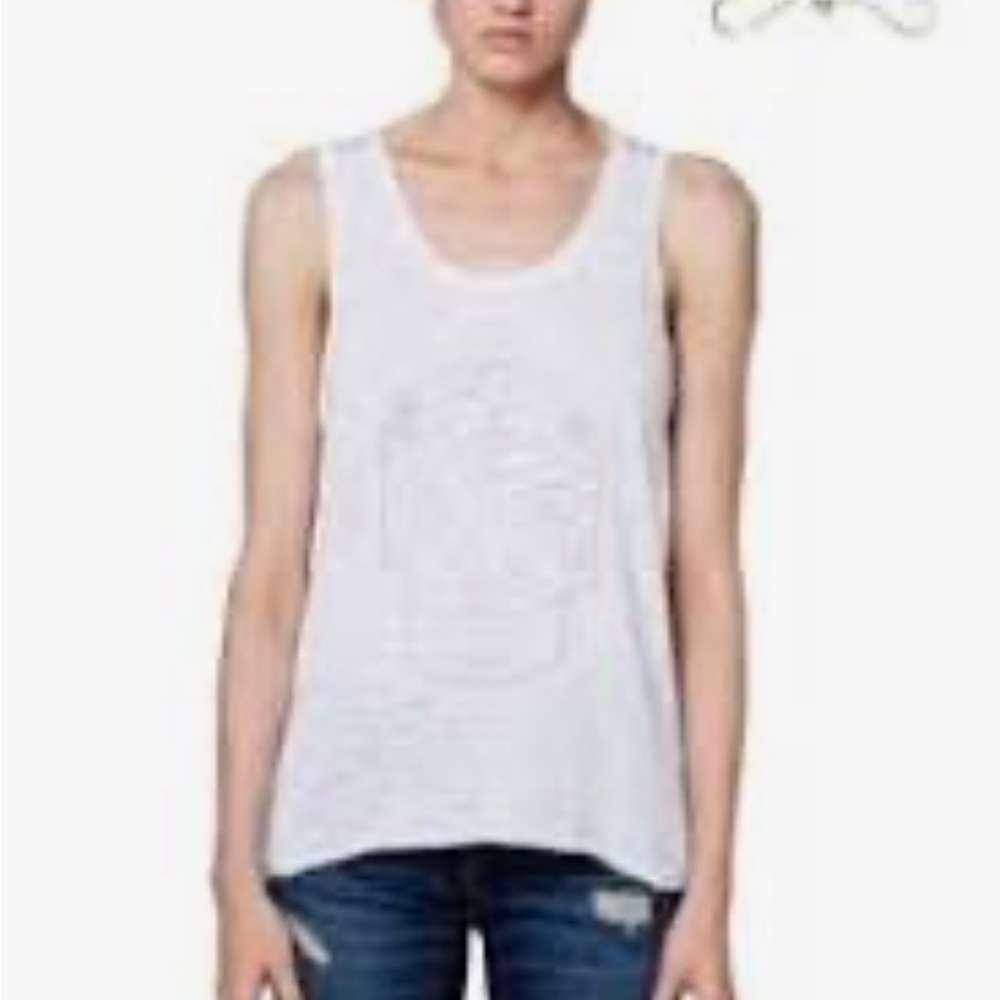 Skull cashmere tank